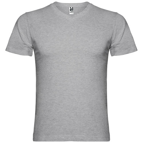 T-shirt à personnaliser 155g col V homme Samoyedo Roly Gris chiné